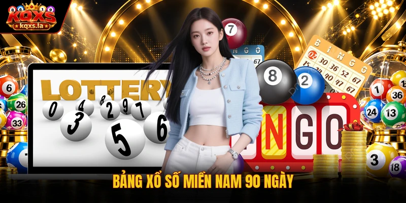 Bảng xổ số miền Nam 90 ngày